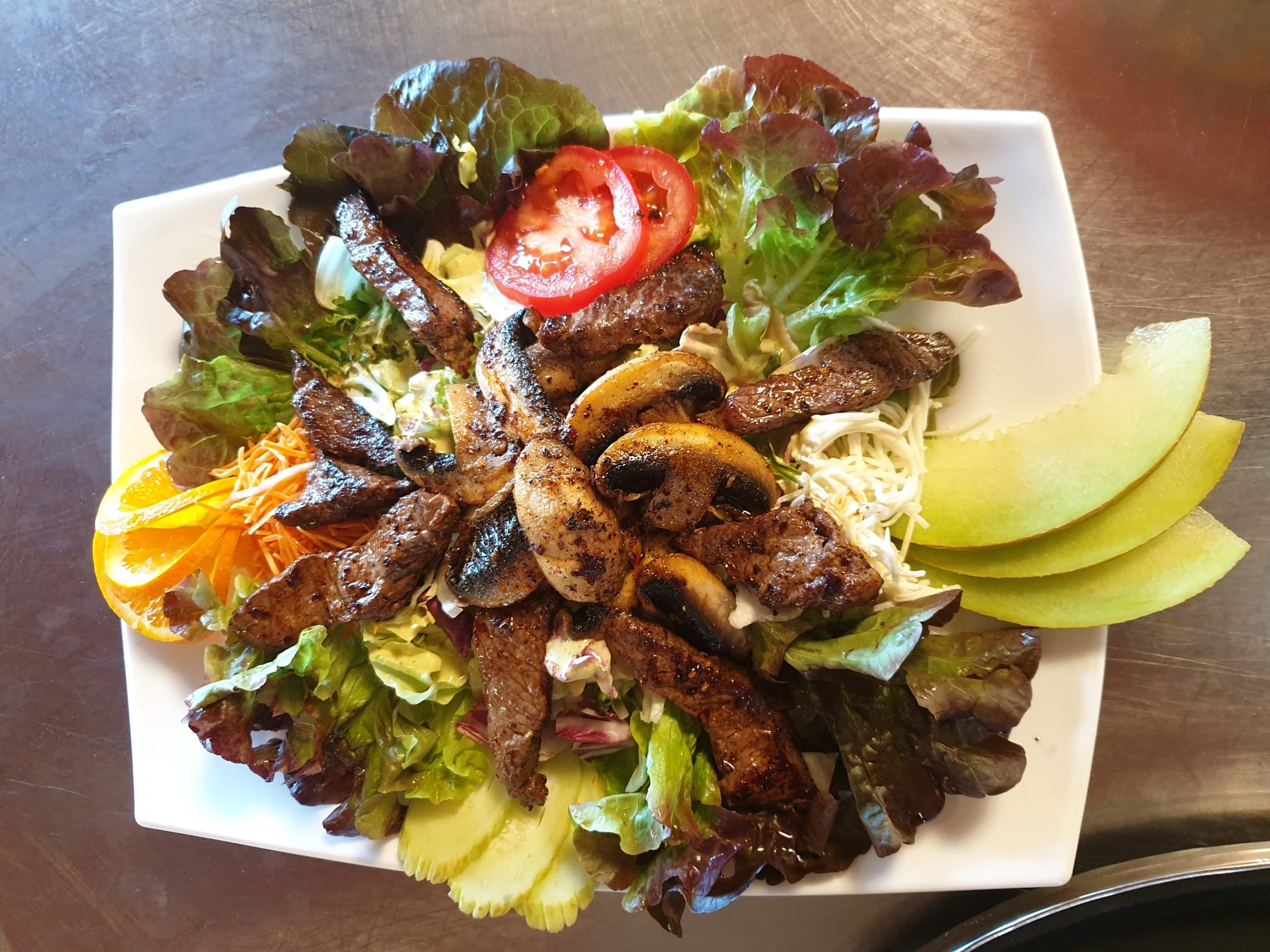 Restaurant Fiechten Fleischsalat